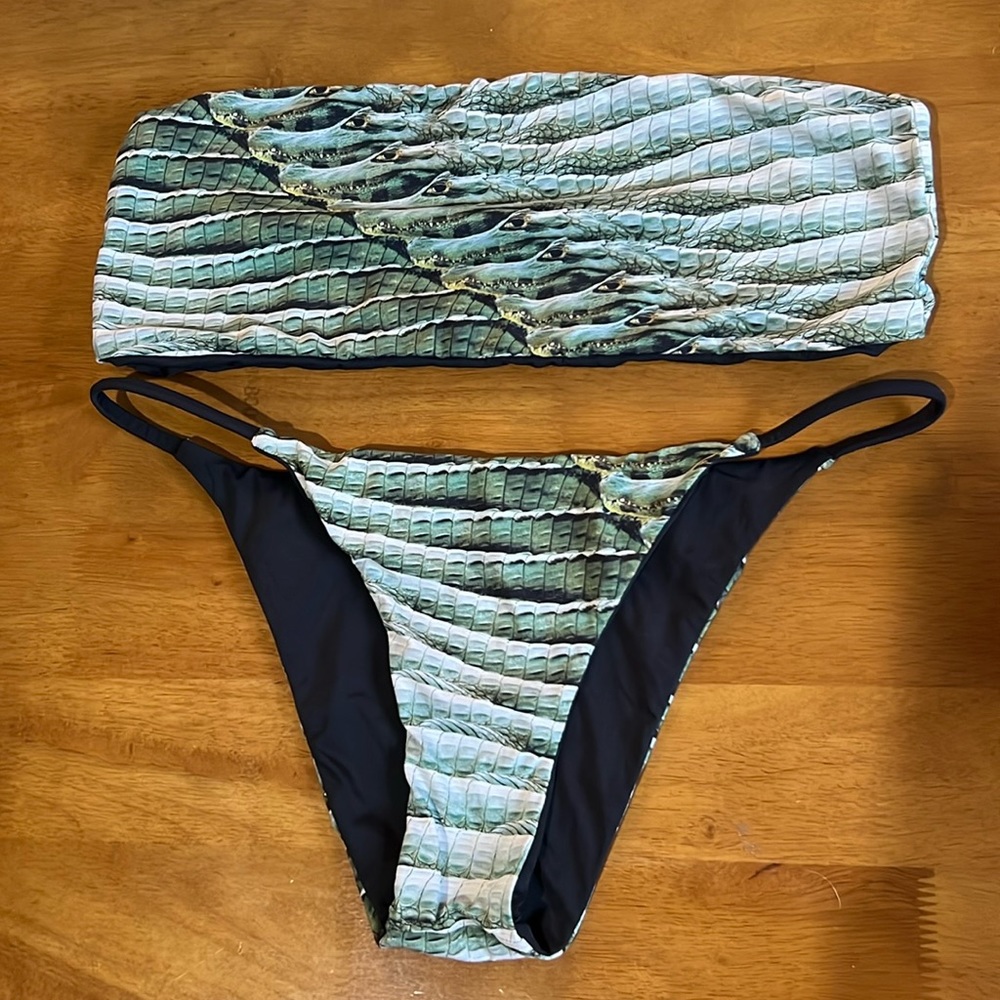 San Lorenzo black reversible bikini